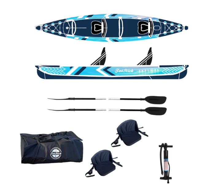 Inflatable 2 Person Drop Stitch Kayak Package